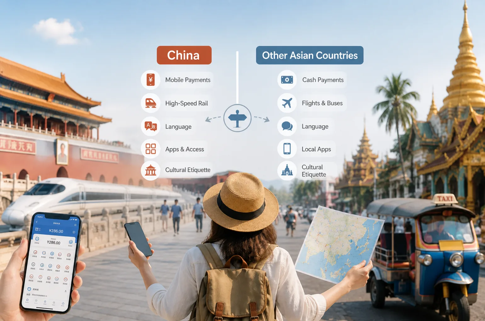 Visiting China vs Other Asian Countries: The Practical Differences