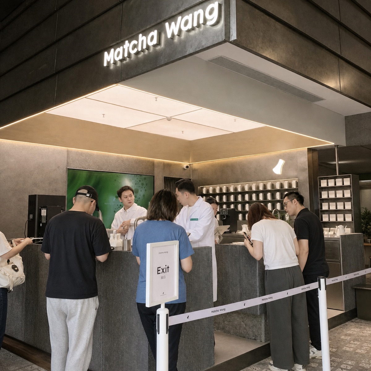 Matcha Wang counter inside HAI550 in Shanghai